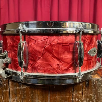 1960s Gracy 5.5x14 Snare Drum Red Pearl 8-Lug MIJ | Reverb