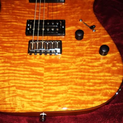 2004 Fender Telecaster American Deluxe Amber Flame Maple image 2