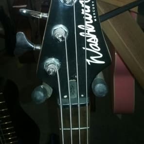 Washburn  Mercury Series   White Sparkle 4 String Bass Guitar image 2
