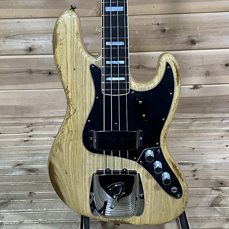 Fender Custom Shop Limited Edition Custom Heavy Relic Jazz Bass - Aged Natural image 1