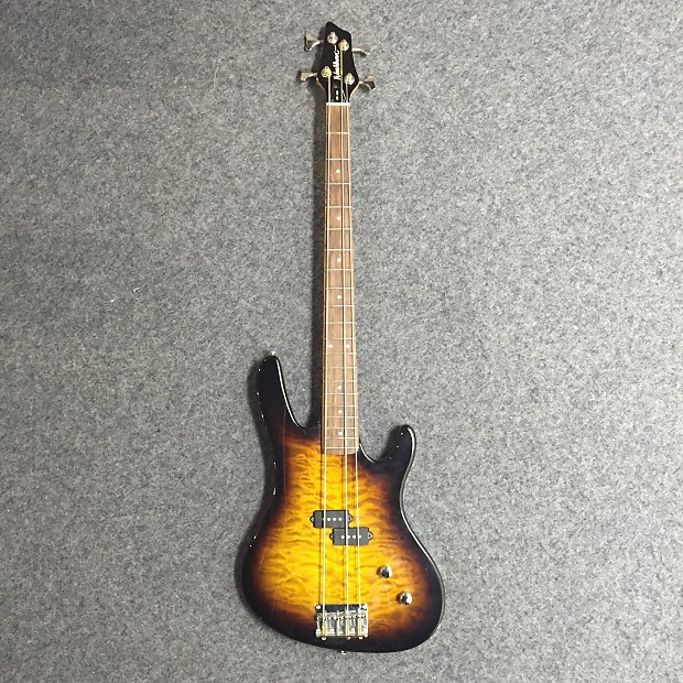 Washburn XB-100 precision p-bass Quilt Top Sunburst | Reverb