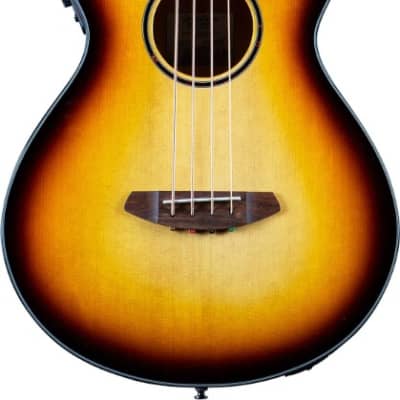 Breedlove Discovery S Concert CE Acoustic Electric Bass Edgeburst European African Mahogany image 4