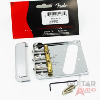 Genuine Fender Bridge Assembly Set for AMERICAN PRO Telecaster / Tele - Chrome image 2