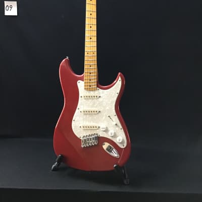 Emerald Bay custom shop multi-scale electric guitar, candy apple red image 1