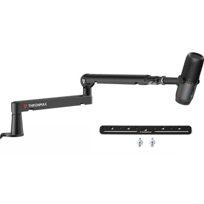 Maono Microphone Boom Arm, [ Sturdy & Stable] [Adjustable 360°]Rotatable  Mic Boom Arm Stand with Cable Management Channels, Heavy Duty Microphone