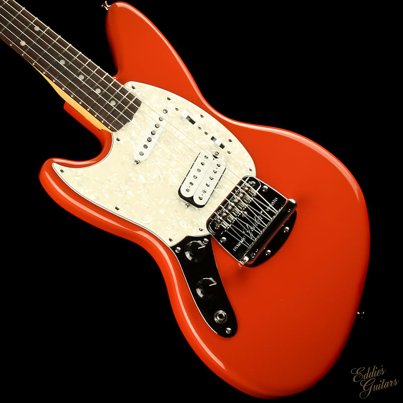 Fender - Kurt Cobain Jag-Stang - Left Handed - Fiesta Red - Lefty - Electric Guitar with Gig Bag - Lefthanded image 1