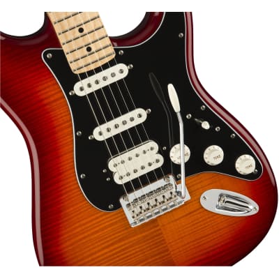 Fender Player Stratocaster HSS Plus Top - Aged Cherry Burst w/ Maple Fingerboard image 4