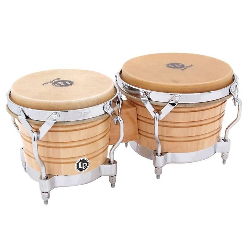 LP Generation II Bongos - Natural/Chrome | Reverb