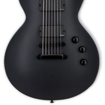 ESP LTD MKH-7 BKS Mark Heylmun 7-String Black Satin for sale