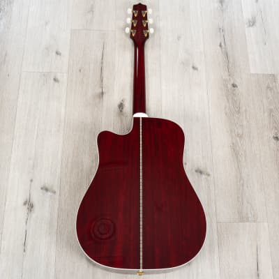 Takamine JJ325SRC John Jorgenson Signature Acoustic-Electric Guitar, Gloss Red image 6