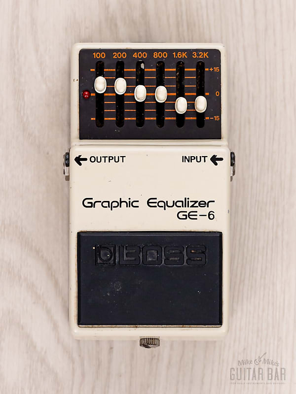 BOSS  Graphic Equalizer  GE-6　ヴィンテージ Boss GE-6 Graphic Equalizer (Black Label) 1977 - 1981