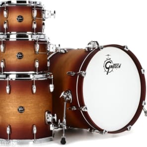 Gretsch Drums Renown RN2-E604 4-piece Shell Pack - Satin Tobacco Burst image 2