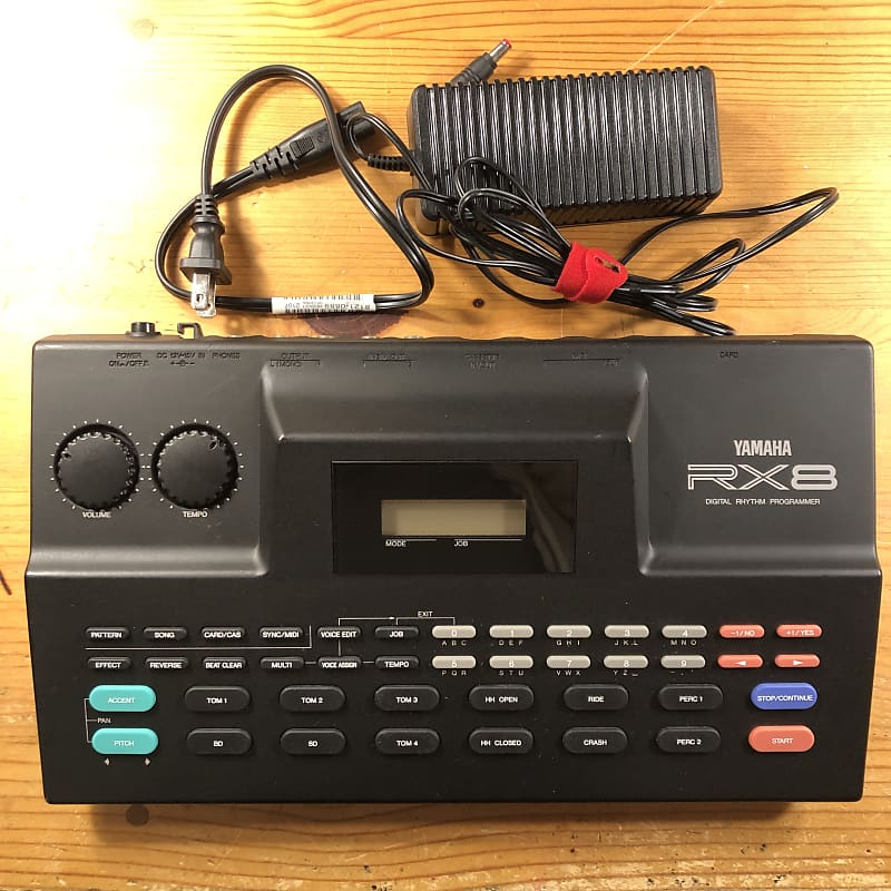 Yamaha RX8 drum machine with power supply, cleaned, new internal battery image 1