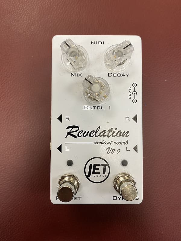 Jet Pedals Revelation Ambient Reverb V2.0 2021 White Reverb