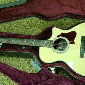 Ibanez AE500-NT Solid Sitka Spruce/Solid Indian Rosewood Acoustic/Electric Guitar Natural High Gloss