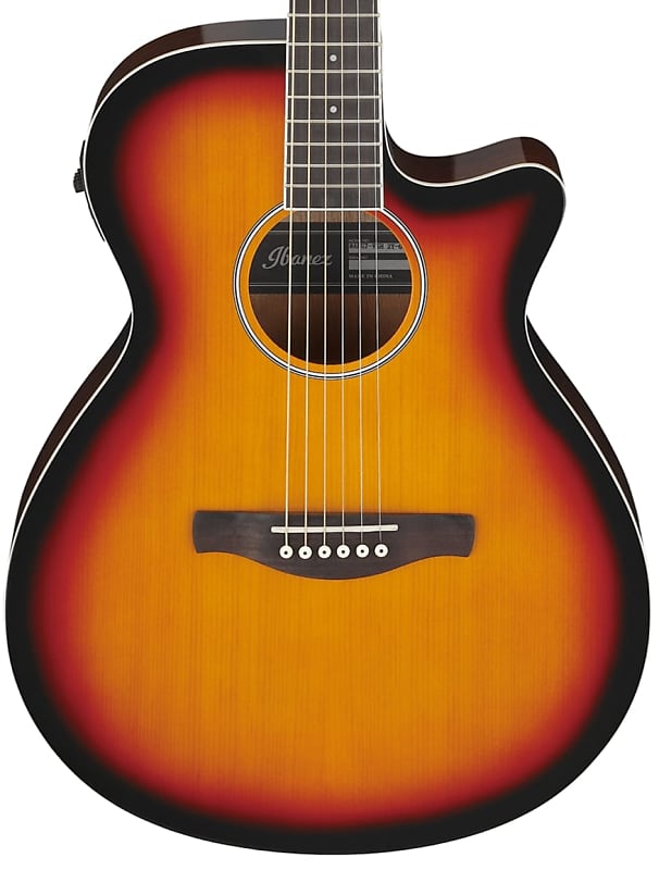 Ibanez AEG7 Acoustic Electric Guitar Right Handed 6 String-VSH : Transparent Vintage Sunburst High Gloss image 1