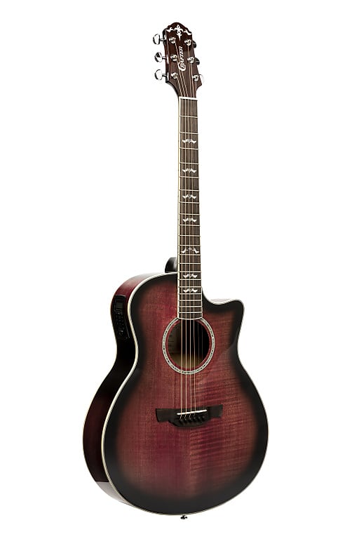 CRAFTER Noble series, Small jumbo acoustic-electric guitar with solid maple top NOBLE TPS image 1
