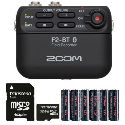 Zoom F2-BT Ultra Compact Bluetooth Enabled Portable Field Recorder