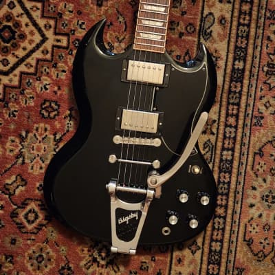 2014 Gibson SG Standard 120th Anniversary Ebony w/ OHSC | MOD : Bigsby B3, Towner DTB, Grover Locking Tuners for sale