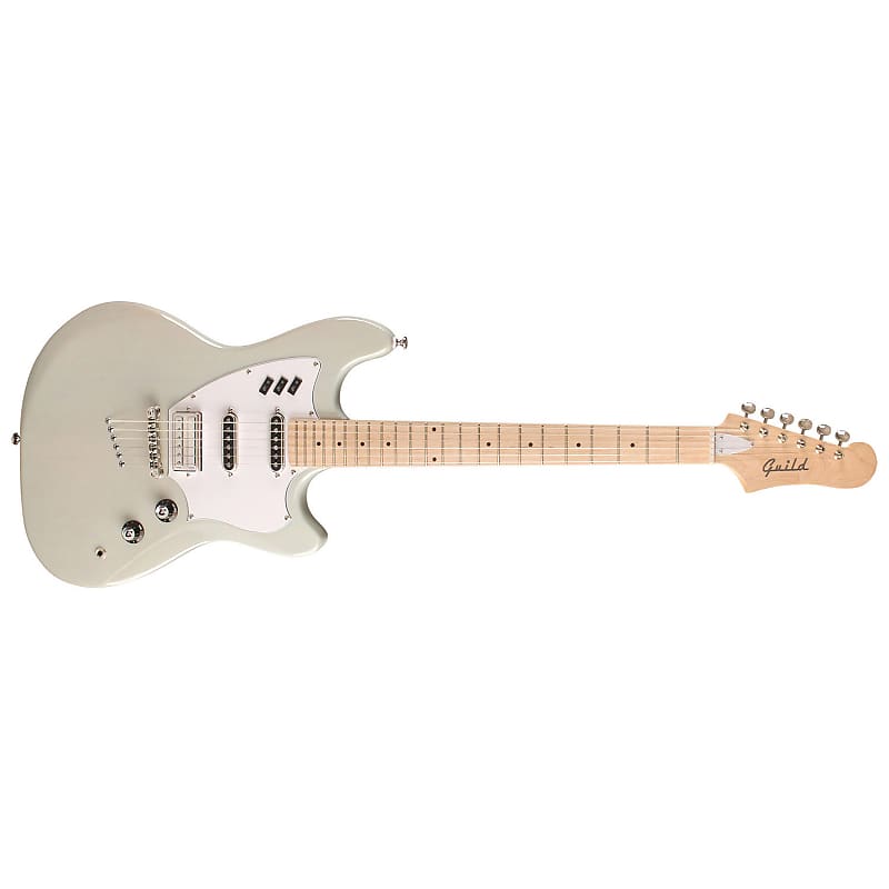 Guild Surfliner Solid Body Electric Guitar, Maple Fretboard, White Sage image 1