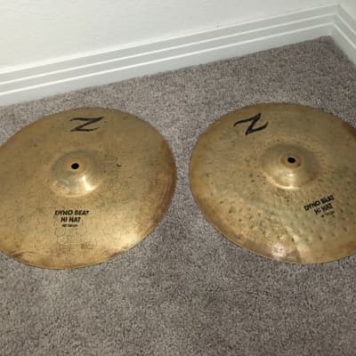 Zildjian 14" Z Series Dyno Beat Hi-Hat Cymbals (Pair) 1986 -1993