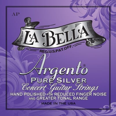 LA BELLA La Bella Argento Pure Silver Hand Polished AP | Muta di corde per chitarra classica AP for sale