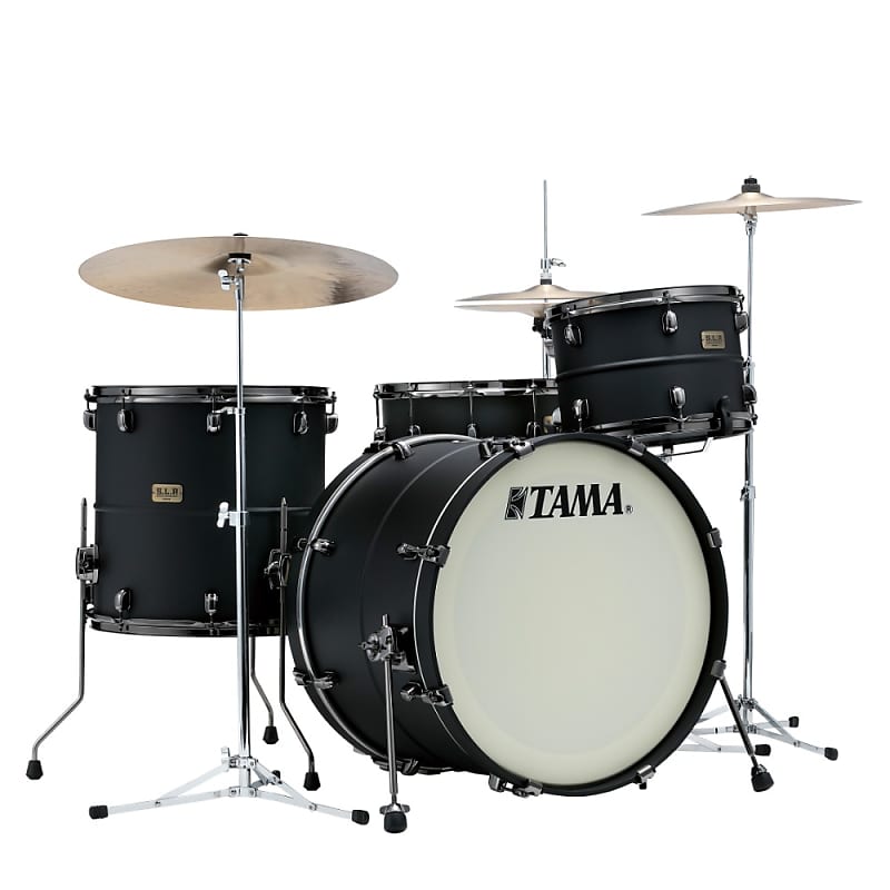 Tama LST32TZBS Limited Edition S.L.P. Big Black Steel 3pc Shell Pack image 1