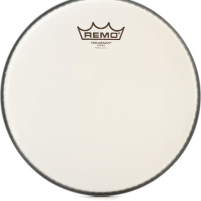 Remo Ambassador Hazy Snare-side Drumhead - 14 inch  Bundle with Remo Ambassador Coated Drumhead - 10 inch image 3