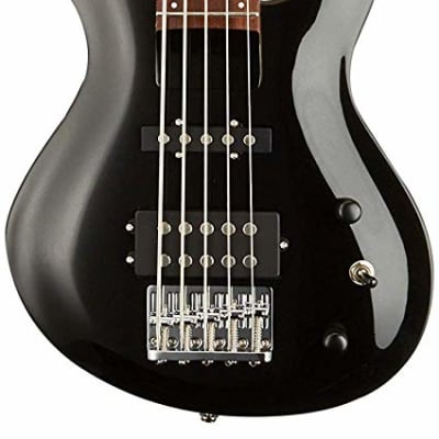 Aria IGB-STD/5-MBK IGB Standard Series Carved Top Maple Bolt-on Neck 5-String Electric Bass Guitar image 2
