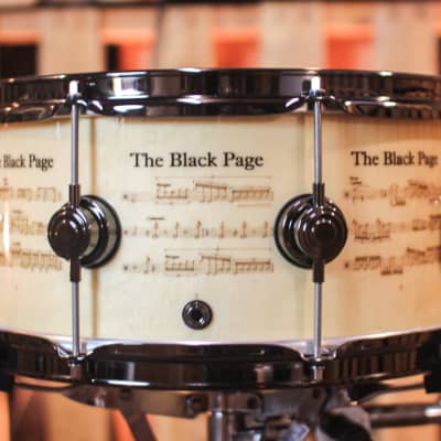 DW 6.5x14 Icon Series Terry Bozzio "The Black Page" Snare Drum - #136 of 250 image 2