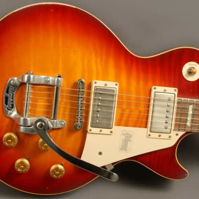 Gibson Les Paul 1959 Reissue w/Bigsby Lightly Aged Vintage Cherry Sunburst image 1
