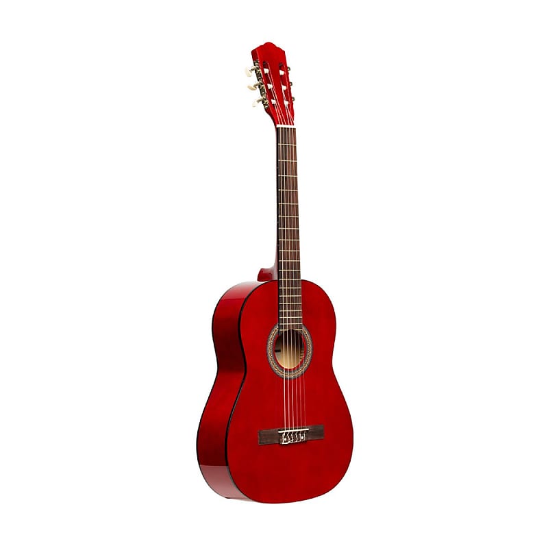 Stagg 4/4 Classical Acoustic Guitar - Red - SCL50-RED | Reverb