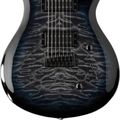 PRS 2023 SE Mark Holcomb SVN 7-String Electric Guitar, Holcomb Blue Burst w/ Bag image 2