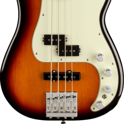 Fender Player Plus Precision Electric Bass. Pau Ferro Fingerboard, 3-Color Sunburst image 1