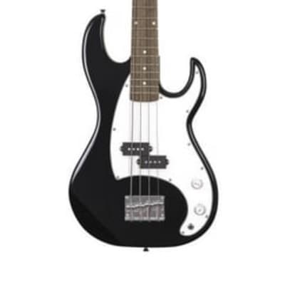 J Reynolds 4 String Electric Bass Guitar, Black, 7/8 Size JR9B  B-Stock for sale