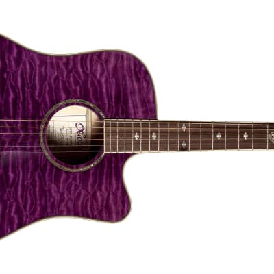 Oriolo Jett Acoustic Electric WS-99P 2010s - Purple Quilted Maple for sale