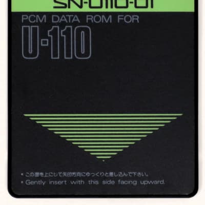 Roland SN-U110-01 Pipe Organ & Harpsichord Sound Library PCM Data Rom Card For U-110