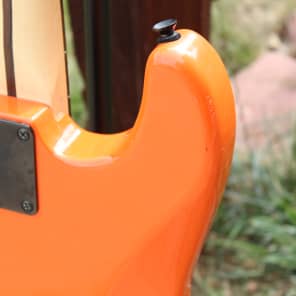 Fender Squier Bullet Stratocaster Traffic Cone Orange Finish Single Humbucker Electric Guitar image 23
