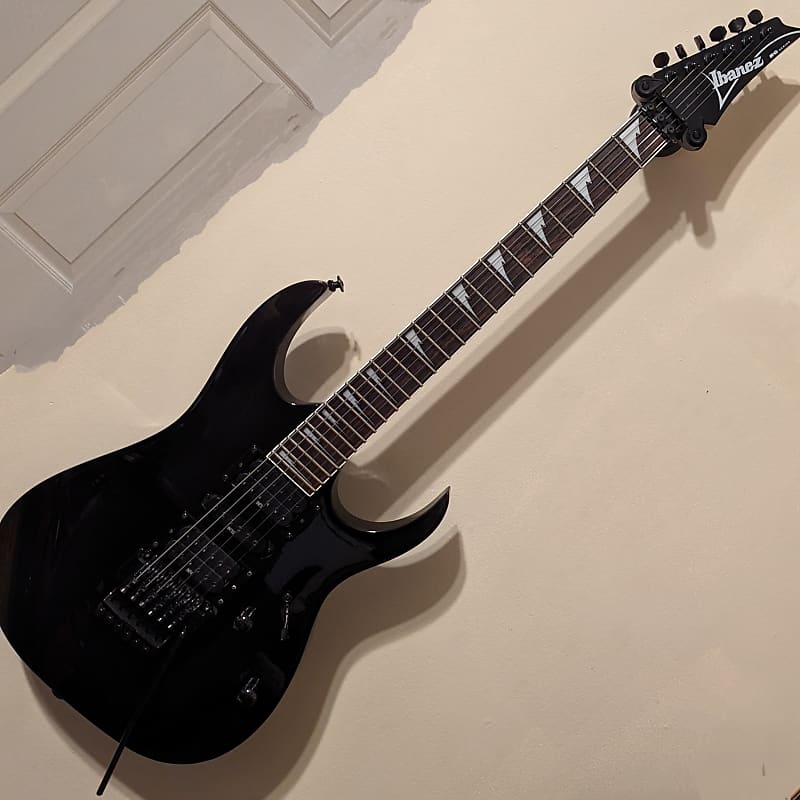 Ibanez エレキギター RG370DX 黒 アーム、スタンド付き - 楽器/器材