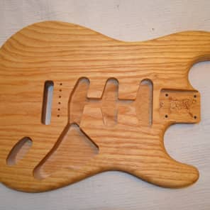 Warmoth Strat Ash Stratocaster Body Brand New 1 piece One pc image 1