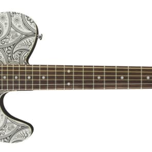 DISC - Fender Telecoustic White Paisley Limited Edition Guitar image 1