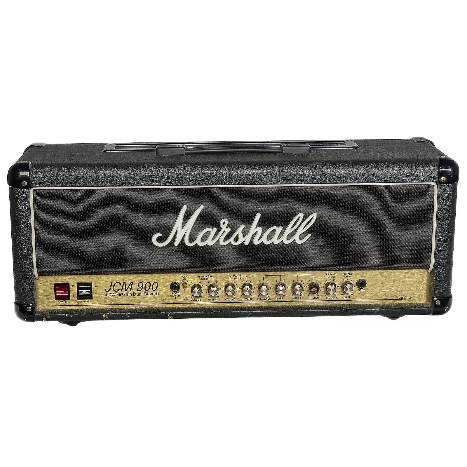 Marshall JCM 900 Model 4100 Hi Gain Dual Reverb 2-Channel 100-Watt Guitar  Amp Head | Reverb