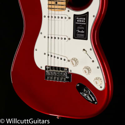 Fender Player Stratocaster Maple Fingerboard Candy Apple Red (046) image 1