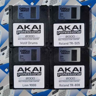 Akai MPC 2000XL x20 Diskettes Drum Kit Sounds Samples Floppies Floppy image 5
