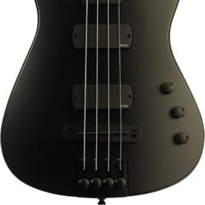 NS Design NXT5a Radius Bass Guitar - Black - Fretless image 2