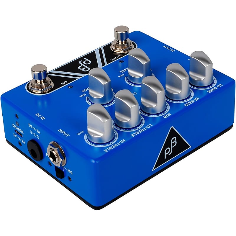 Phil Jones Bass PE-5 Multi Function EQ, PRE-AMP & DI Pedal Blue 