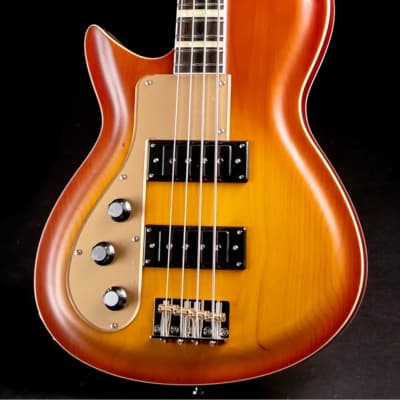 Rivolta Combinata Bass VII LH Chambered Mahogany Body Set Maple Neck 4-String Electric Bass Guitar for Left Handed Players w/Premium Soft Case image 3