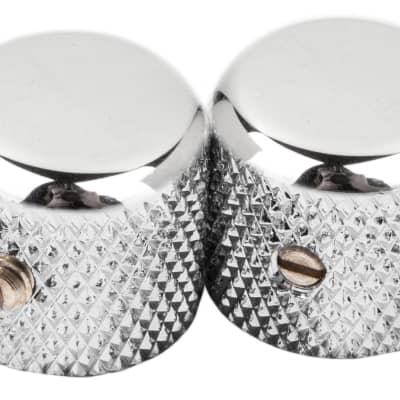 Fender '52 Style Tele Knurled Chrome Dome Knobs, Set of Two, 0094040049 image 4