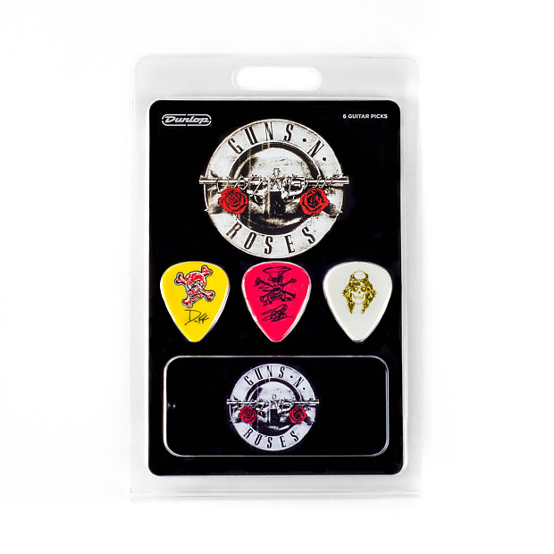 Immagine Dunlop GNR002 Guns N' Roses Reunion Guitar Pick Tin (6-Pack) - 1