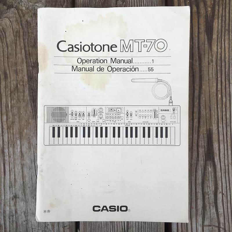 Casio Casiotone MT-70 - great condition, psu, original
